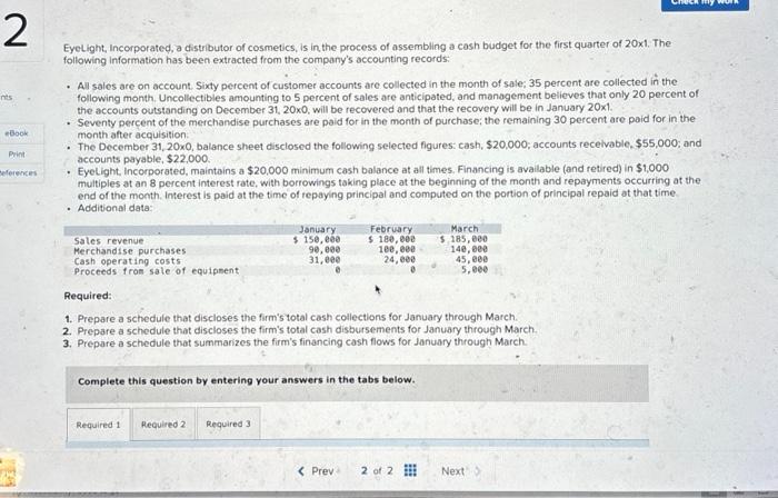 solved-eyelight-incorporated-a-distributor-of-cosmetics-chegg