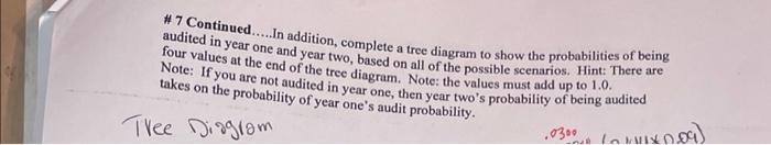 Solved 7. Use the information in Problem 5 but now suppose