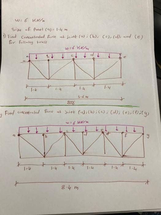 Solved Can i have a solution for these two truss quastion | Chegg.com