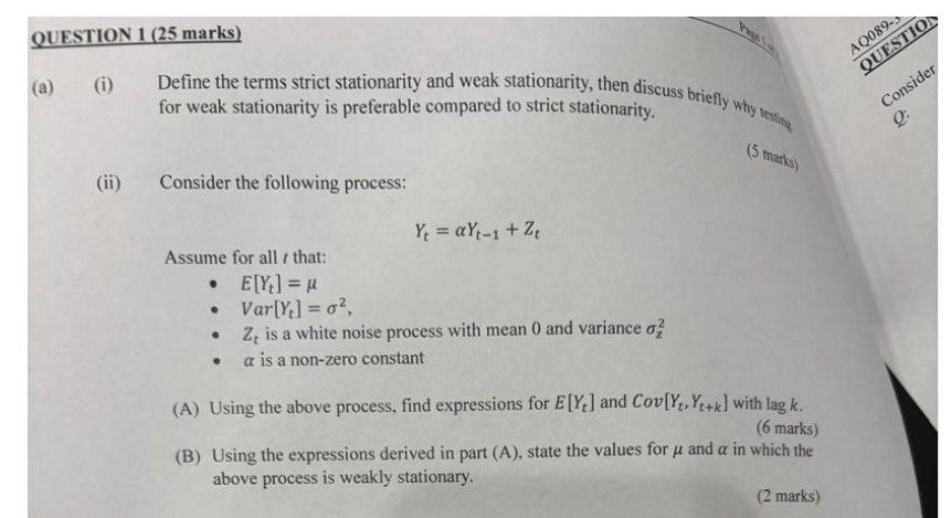 Solved QUESTION 1 (25 ﻿marks)(a) (i) ﻿Define the terms | Chegg.com