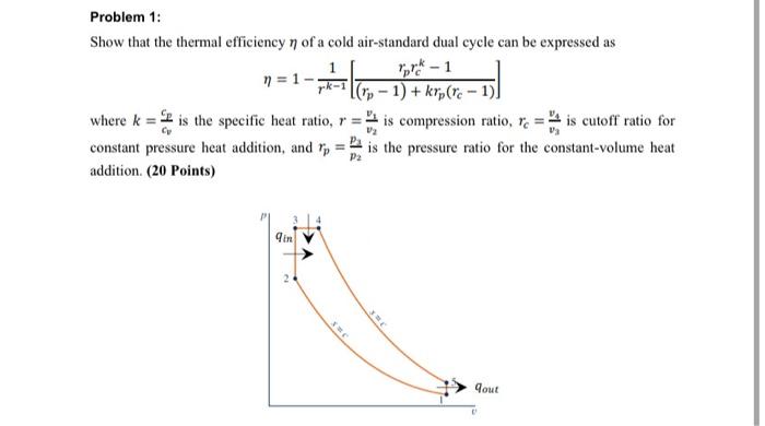 Solved Show that the thermal efficiency η of a cold | Chegg.com