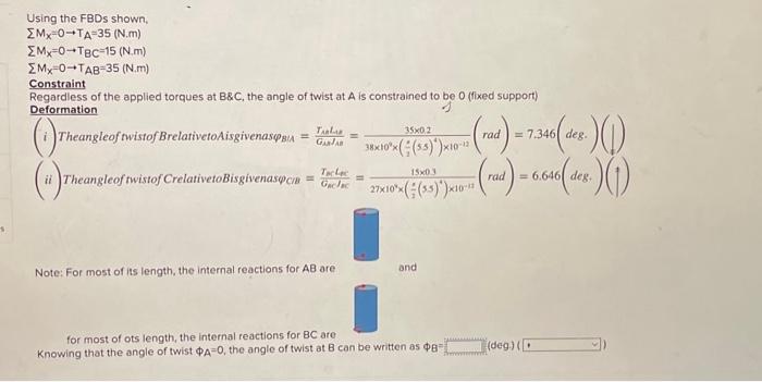 Solved Required Information The Aluminum Rod BC(G=27GPa) Is | Chegg.com