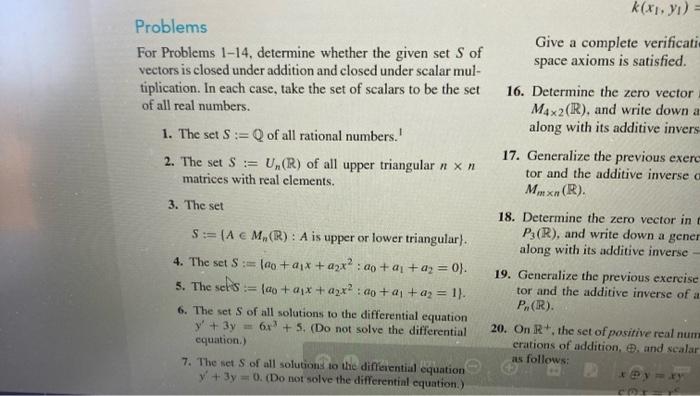 Solved Problems For Problems 1-14, determine whether the | Chegg.com