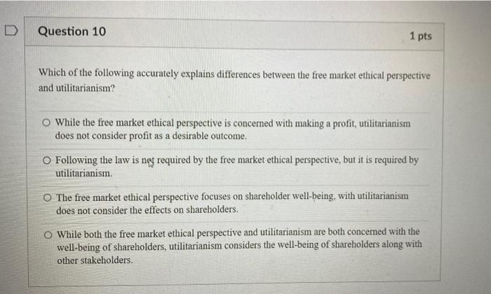 Solved Question 10 1 pts Which of the following accurately | Chegg.com