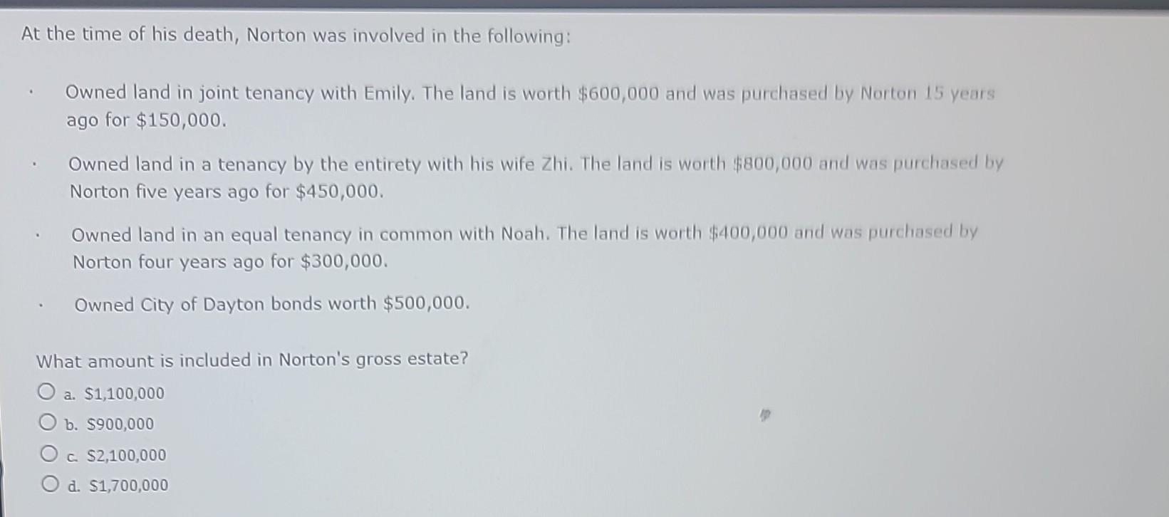 Solved At the time of his death, Norton was involved in the