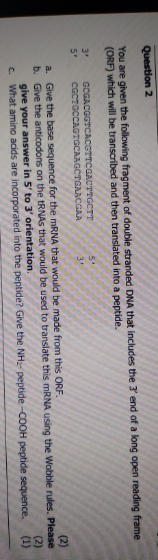 Question 2 You are given the following fragment of | Chegg.com