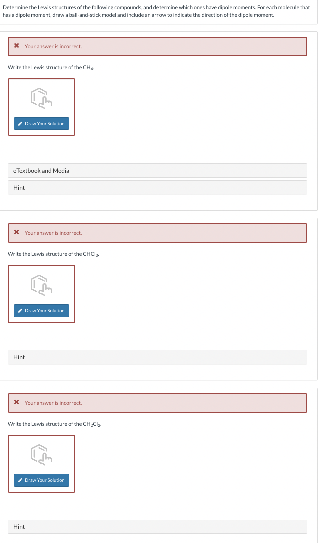 Solved Determine the Lewis structures of the following | Chegg.com