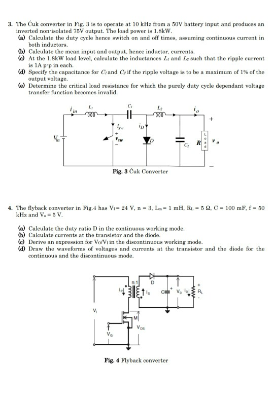 the isolated cuk converter waveforms