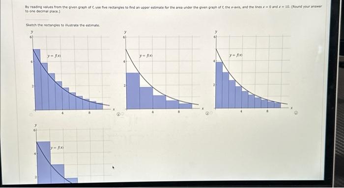 Solved Uniess specifed, all approximating rectangles are | Chegg.com