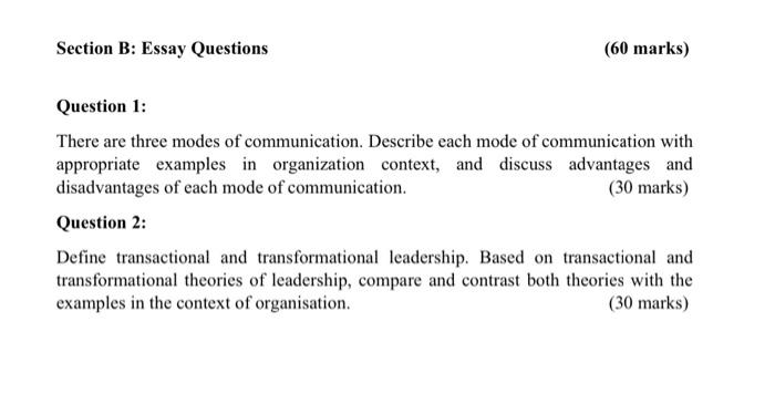 three modes of communication