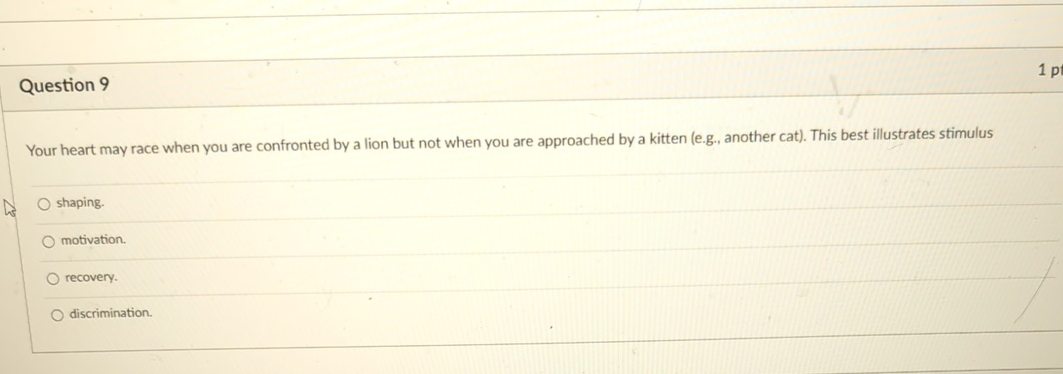 Solved Question 9Your heart may race when you are confronted | Chegg.com