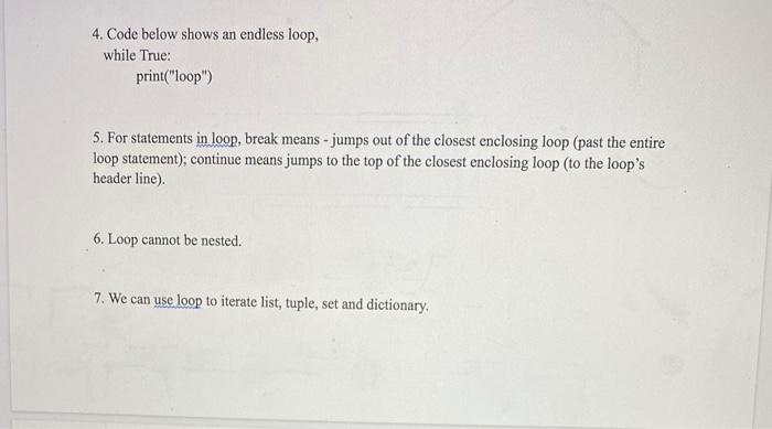 Solved Total: 10 pts True or False 1. All Python compound | Chegg.com