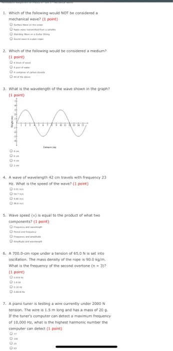 Solved 1 Which Of The Following Would Not Be Considered Chegg Com