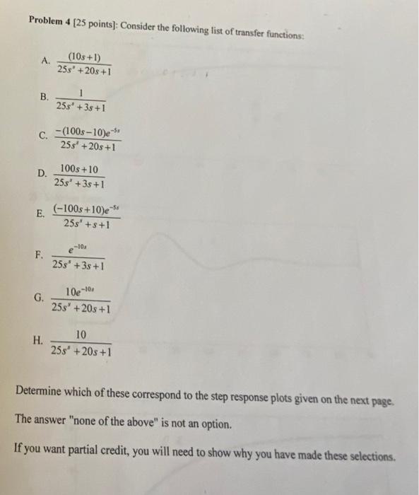 Solved Problem 4 [25 Points]: Consider The Following List Of | Chegg.com