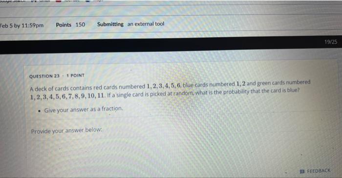 Solved QUESTION 23 - 1 POINT A Deck Of Cards Contains Red | Chegg.com