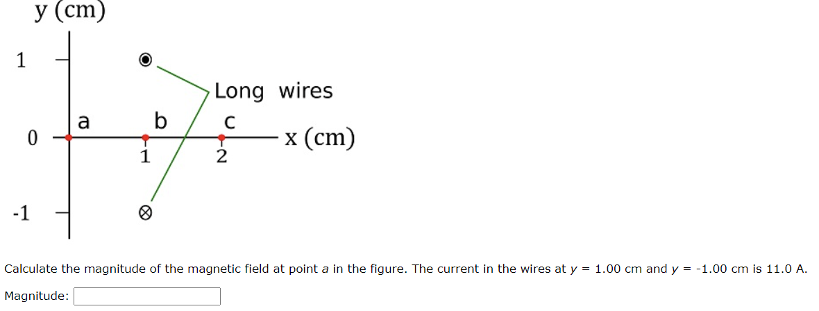 Solved Calculate the magnitude of the magnetic field at | Chegg.com