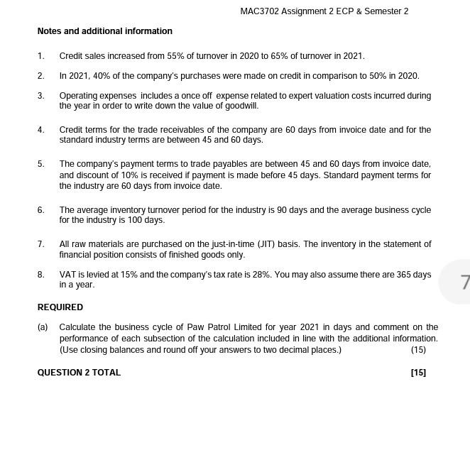 MAC3702 Assignment 2 ECP  Semester 2 Notes and | Chegg.com