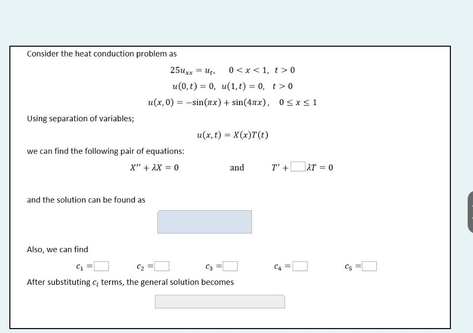 Solved Consider The Heat Conduction Problem As | Chegg.com