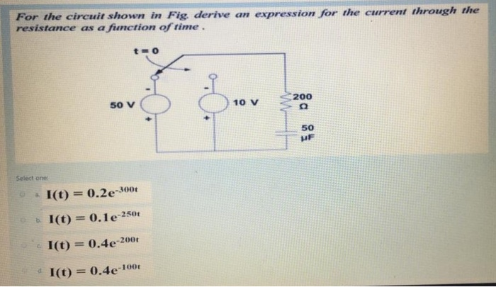 Solved For the circuit shown in Fig. derive an expression | Chegg.com