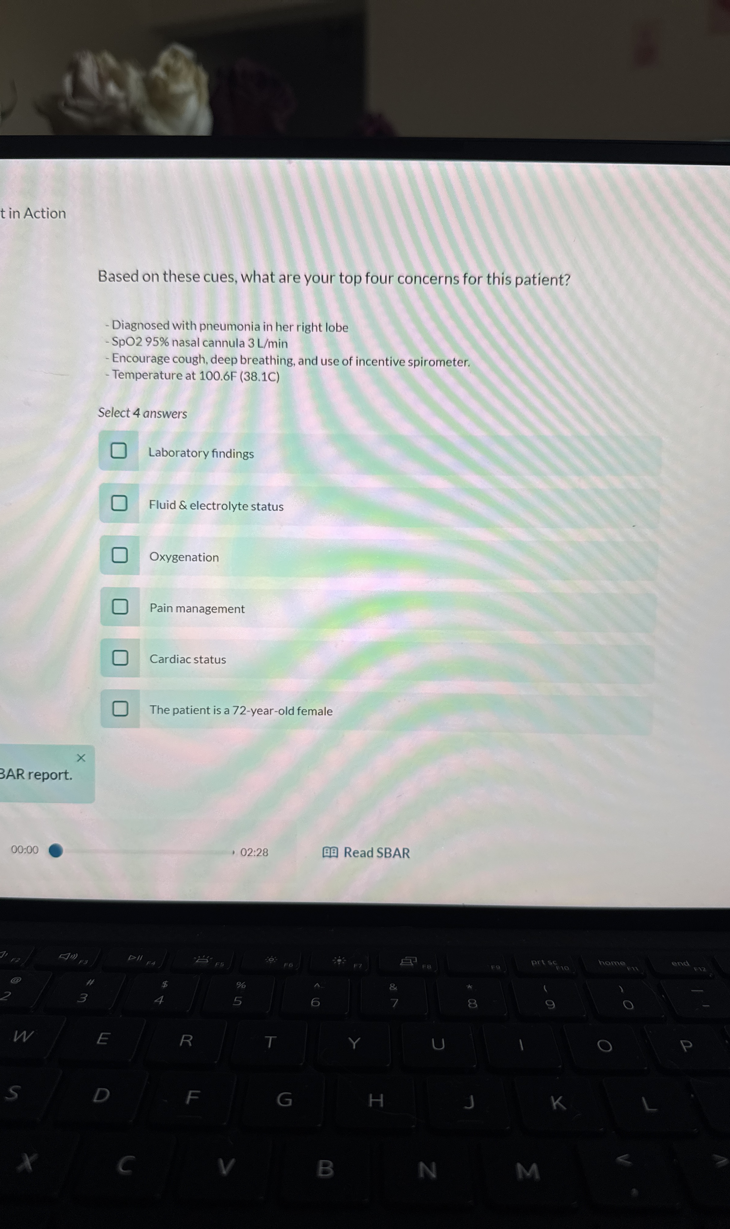Solved t in ActionBased on these cues, what are your top