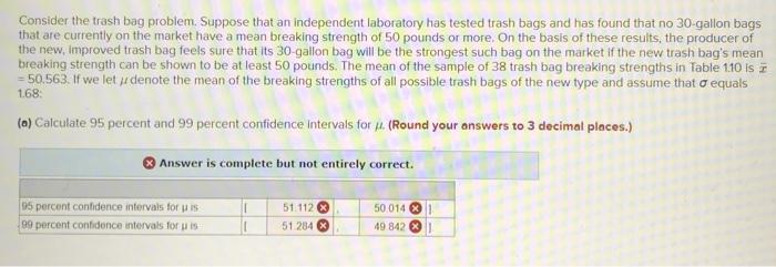 Solved Consider the trash bag problem. Suppose that an | Chegg.com