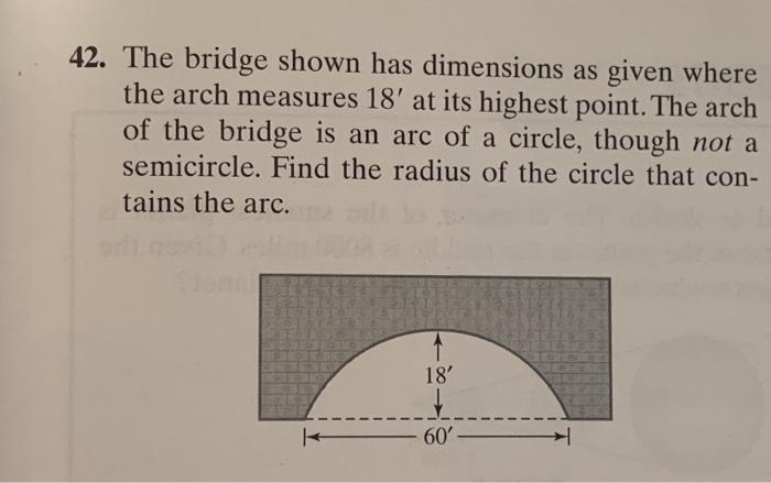Solved The bridge shown has dimensions as given where the | Chegg.com