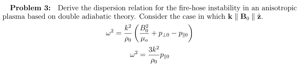 Problem 3: Derive the dispersion relation for the | Chegg.com