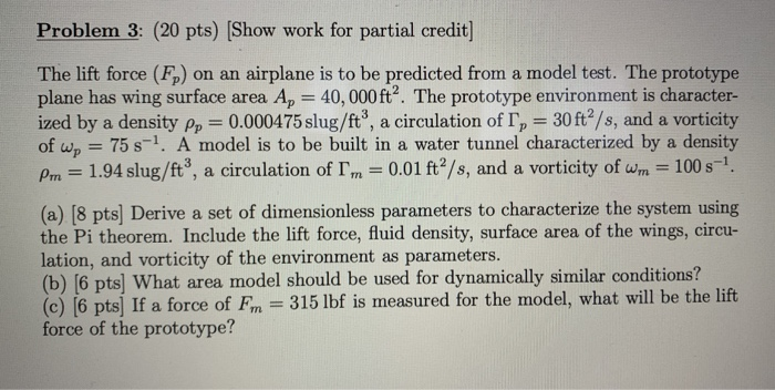 Solved Problem 3 20 Pts [show Work For Partial Credit]