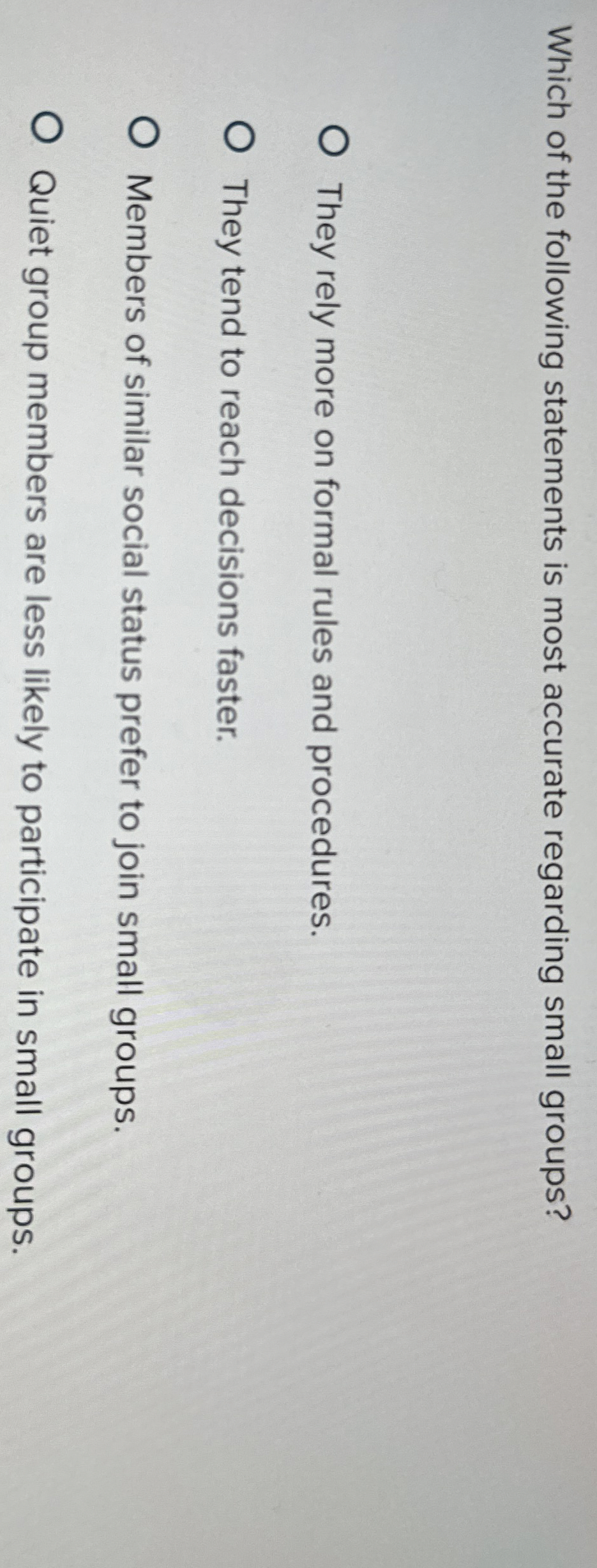 Solved Which of the following statements is most accurate | Chegg.com