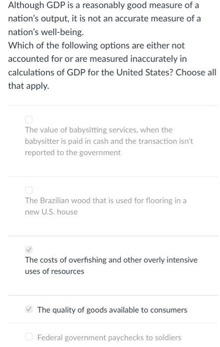 Solved Choose All Of The Following That Are NOT Included In Chegg