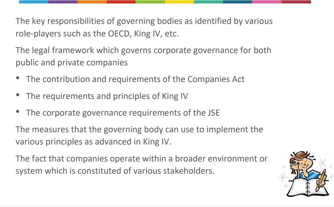 Solved The Key Responsibilities Of Governing Bodies As | Chegg.com