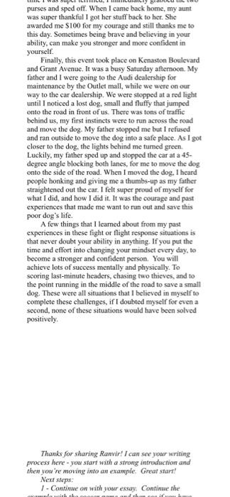 essay about believing in yourself