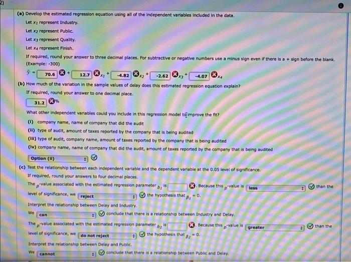 Solved A study investigated the relationship between audit | Chegg.com