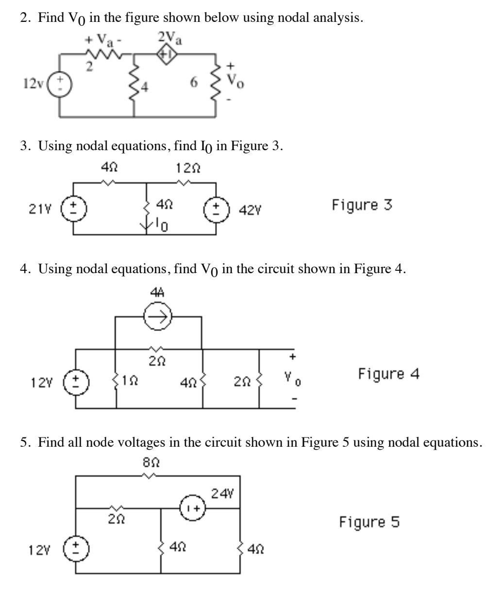 Solved 2. Find Vo in the figure shown below using nodal | Chegg.com