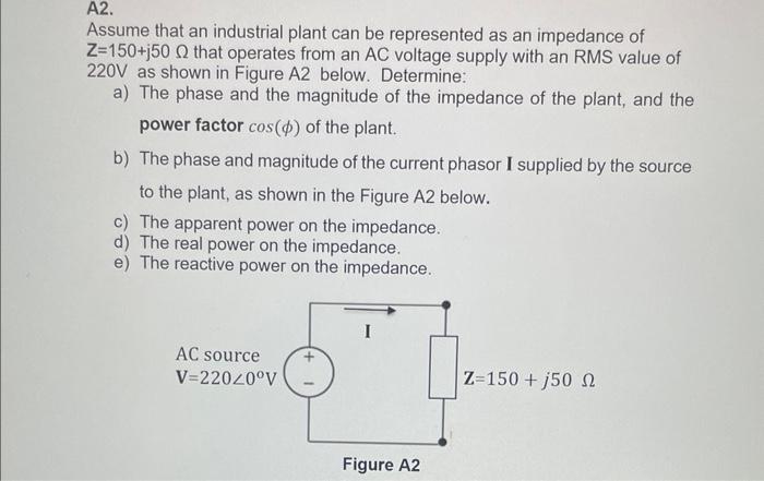 Solved Assume that an industrial plant can be represented as | Chegg.com
