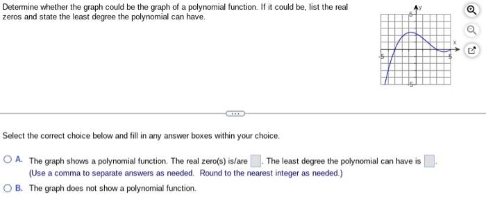 Solved Determine whether the graph could be the graph of a | Chegg.com