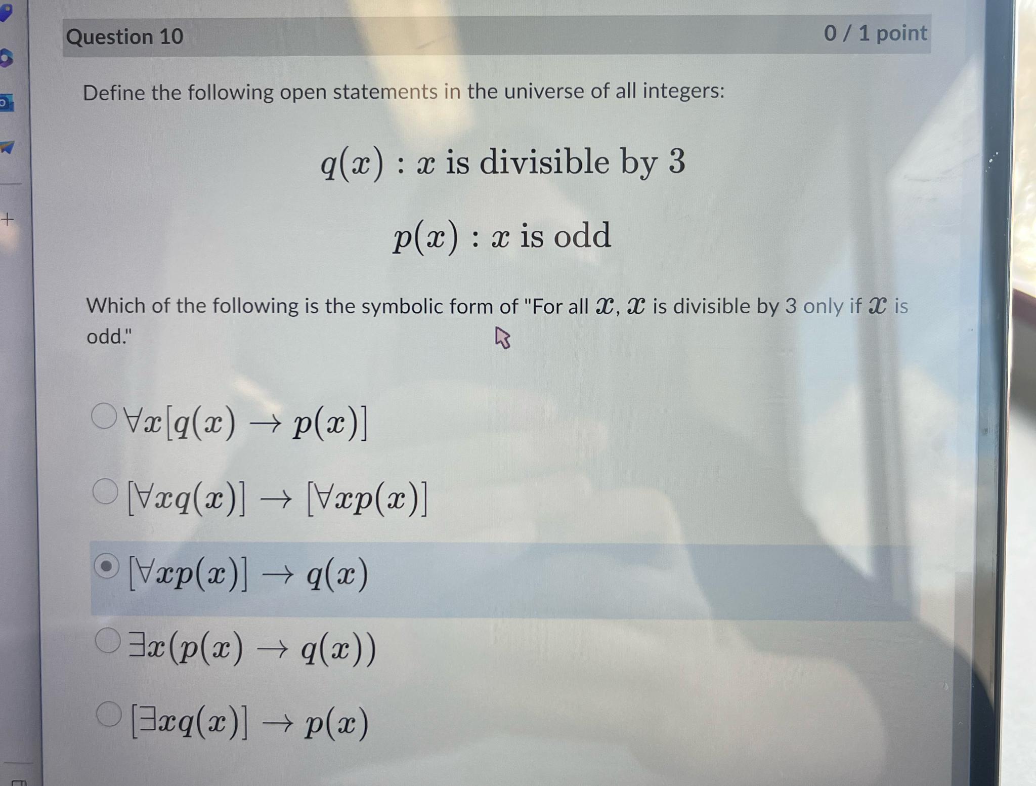Solved Question 1001 ﻿pointDefine the following open | Chegg.com