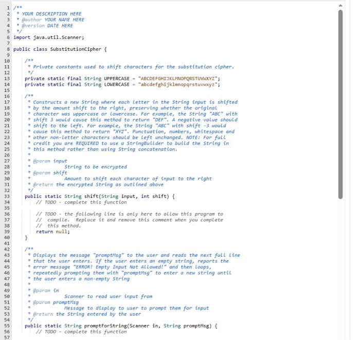 Solved 12.22 Substitution Cipher* You will be writing a | Chegg.com