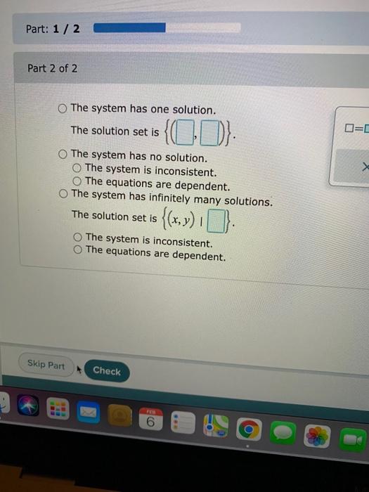 Solved Solve the system by graphing. If the system does not 