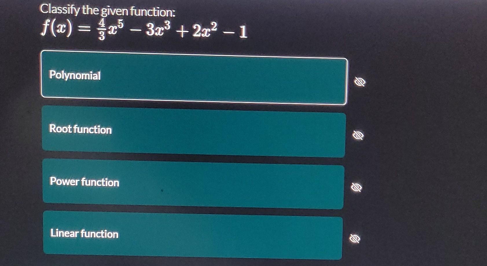 Solved F X 34x5−3x3 2x2−1