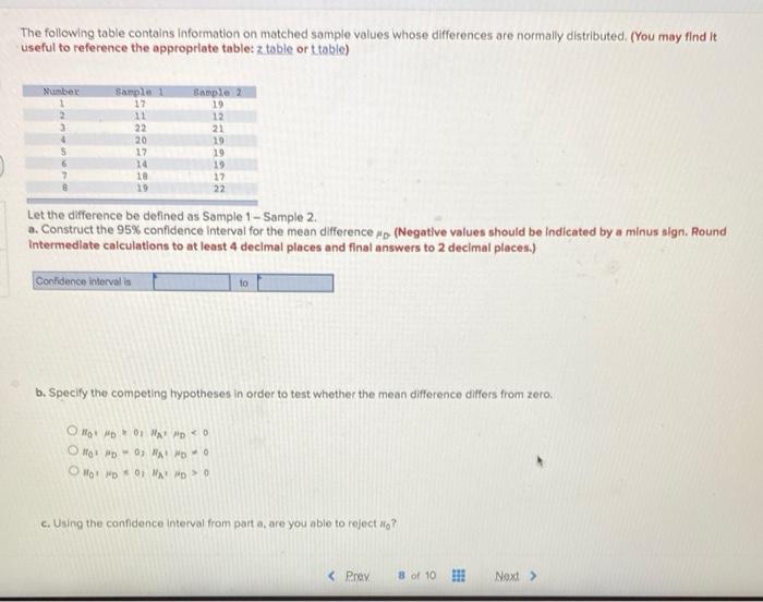 Solved The Following Table Contains Information On Matched | Chegg.com