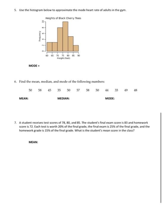 Solved 5. Use the histogram below to approximate the made | Chegg.com