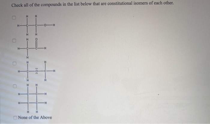 Solved Check all of the compounds in the list below that are | Chegg.com