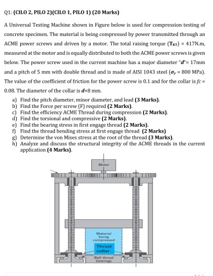 Solved Q1: (CILO 2, PILO 2)(CILO 1, PILO 1) (20 Marks) A | Chegg.com