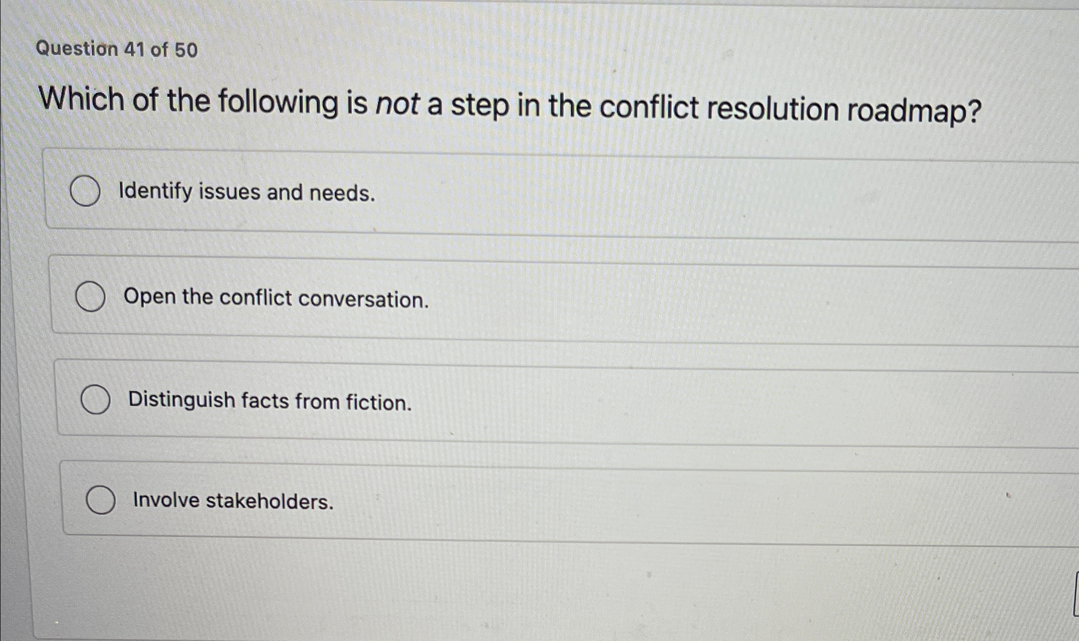 Solved Question 41 ﻿of 50Which of the following is not a | Chegg.com