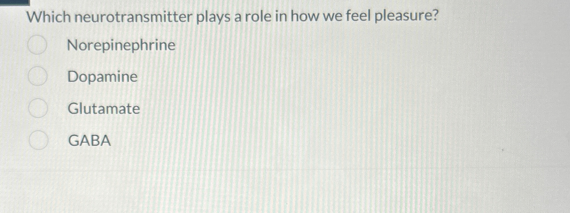 Solved Which Neurotransmitter Plays A Role In How We Feel Chegg