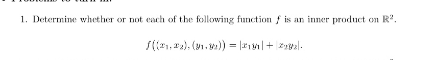 Solved Determine whether or not each of the following | Chegg.com