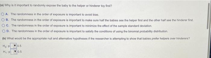 Solved A graduate student conducted an experiment in which | Chegg.com