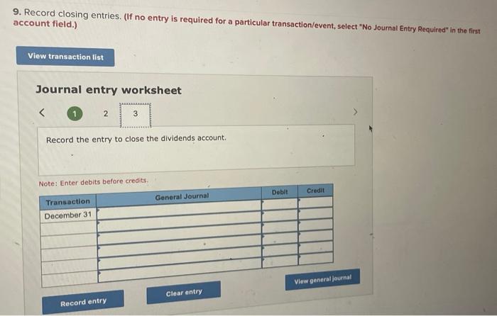 Solved Required information Problem 3-9A (Algo) Complete the | Chegg.com