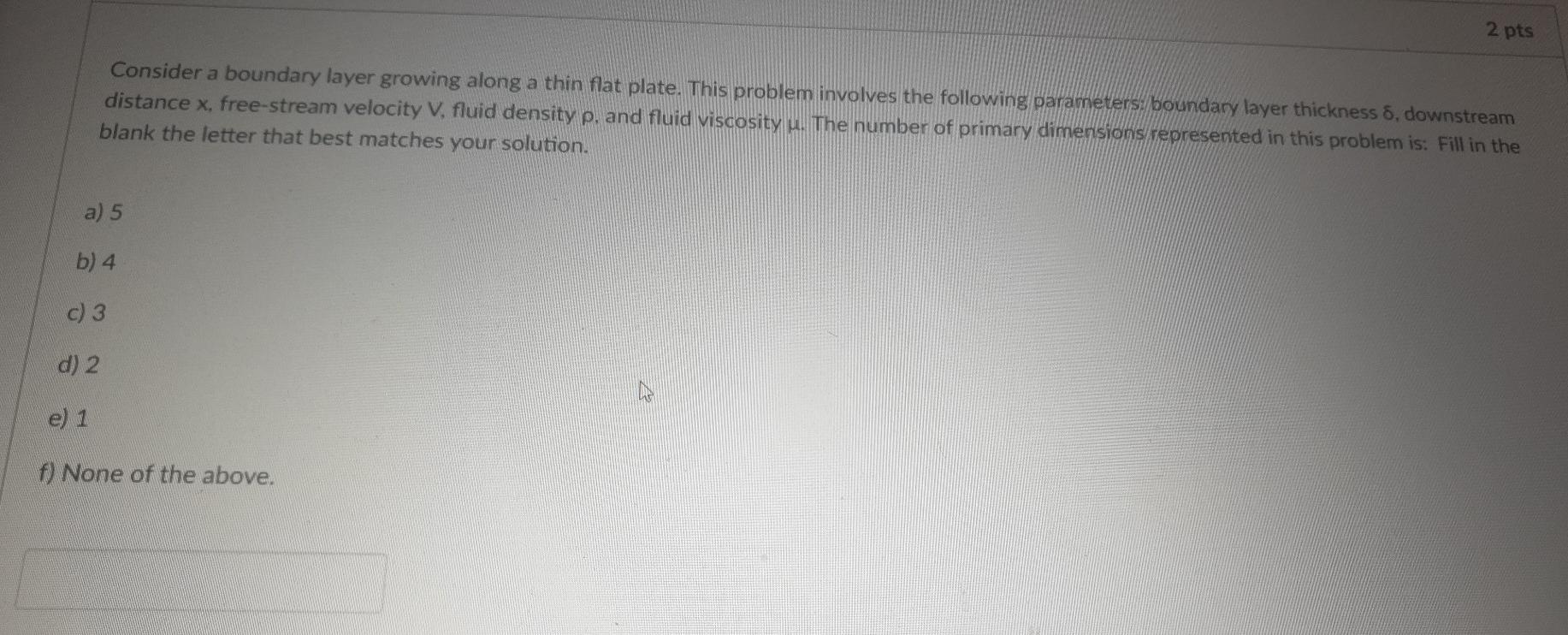 Solved Consider a boundary layer growing along a thin flat | Chegg.com